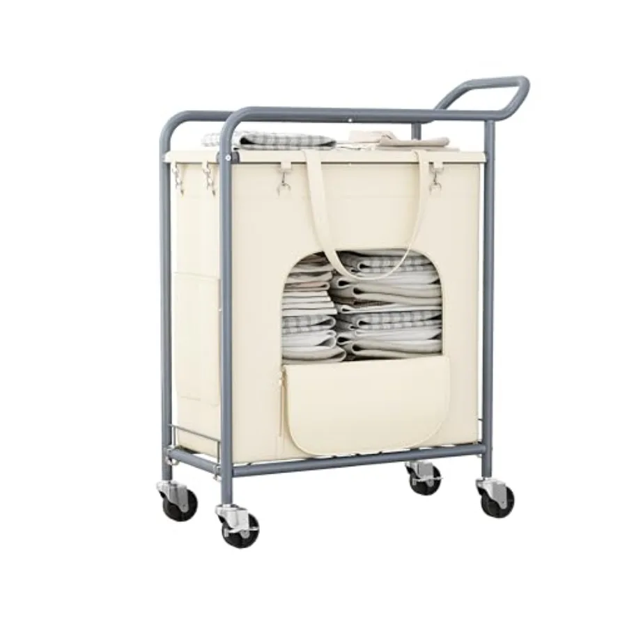 Laundry Basket with Wheels150L Large Rolling Laundry Hamper Heavy-Duty Laundry Cart Sturdy Metal Frame with Handle Minimizes Be
Laundry Basket with Wheels150L Large Rolling Laundry Hamper Heavy-Duty Laundry Cart Sturdy Metal Frame with Handle Minimizes Be