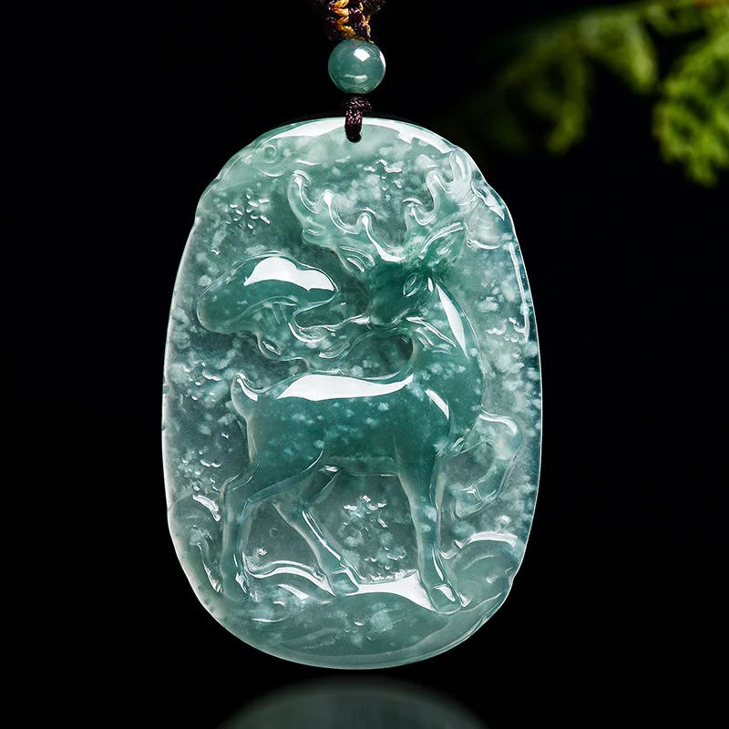 Натуральный нефритовый кулон класса А «Синий водный дух» с благоприятным дизайном, унисекс, бренд Deers, украшение из ледяного жадеита, прямая поставка
Натуральный нефритовый кулон класса А «Синий водный дух» с благоприятным дизайном, унисекс, бренд Deers, украшение из ледяного жадеита, прямая поставка