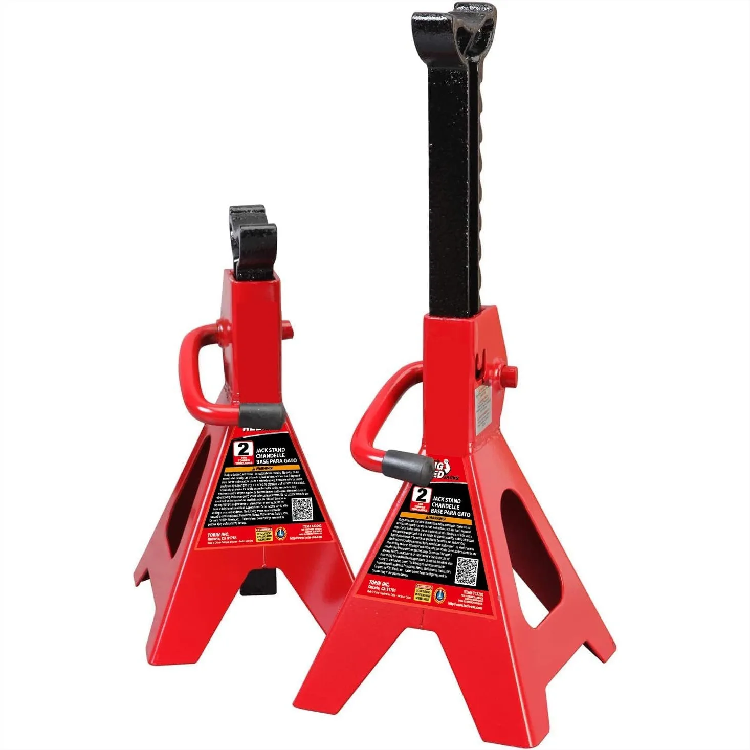 2 Ton Jack Stands for Cars Sedans with Safety Lock Ratchet Bar 15 inch Lift Height
2 Ton Jack Stands for Cars Sedans with Safety Lock Ratchet Bar 15 inch Lift Height