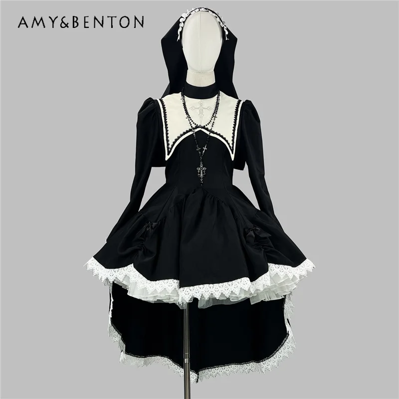 Dark Punk Halloween Retro Red Hooded Women's Leather Coat Autumn New Design Halter Waist Cinching Sling Dress 2-Piece Set Ladies
Dark Punk Halloween Retro Red Hooded Women's Leather Coat Autumn New Design Halter Waist Cinching Sling Dress 2-Piece Set Ladies