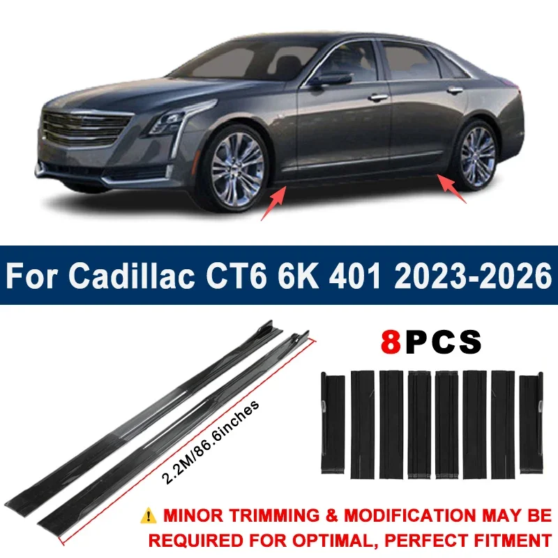 Aerodynamic 2.2m Sectional Side Skirt Extension Lips Racing Side Spoiler For Cadillac CT6 6K 401 2023-2026 Sport Upgrade Kit
Aerodynamic 2.2m Sectional Side Skirt Extension Lips Racing Side Spoiler For Cadillac CT6 6K 401 2023-2026 Sport Upgrade Kit