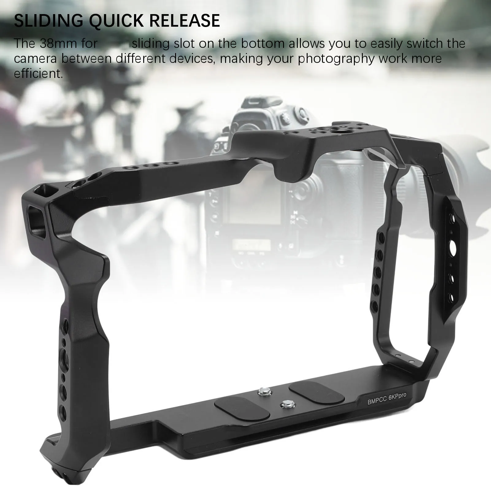 Camera Full Cage Firm Grip Accurate Cutout Aluminum Alloy Camera Protective Cage Gear Anti Slip Pad with Wrench for Photography
Camera Full Cage Firm Grip Accurate Cutout Aluminum Alloy Camera Protective Cage Gear Anti Slip Pad with Wrench for Photography
