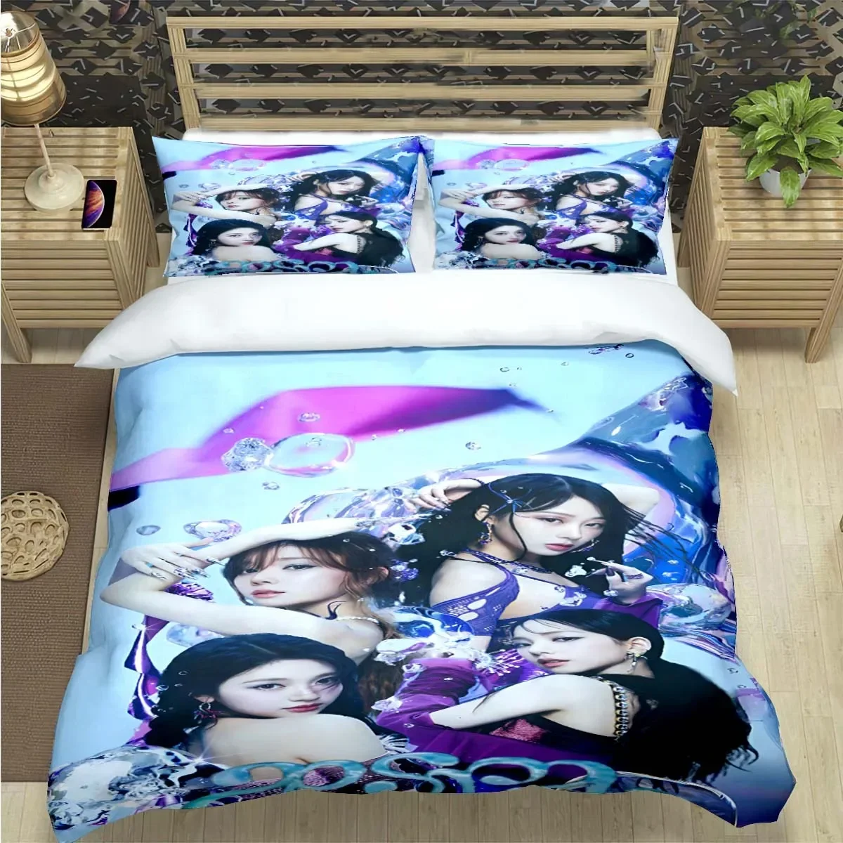 Fashion Korean Girl Group Poster Print Bedding Sets Bed Supplies Set Duvet Cover Bed Comforter Set Bedding Set Gift
Fashion Korean Girl Group Poster Print Bedding Sets Bed Supplies Set Duvet Cover Bed Comforter Set Bedding Set Gift