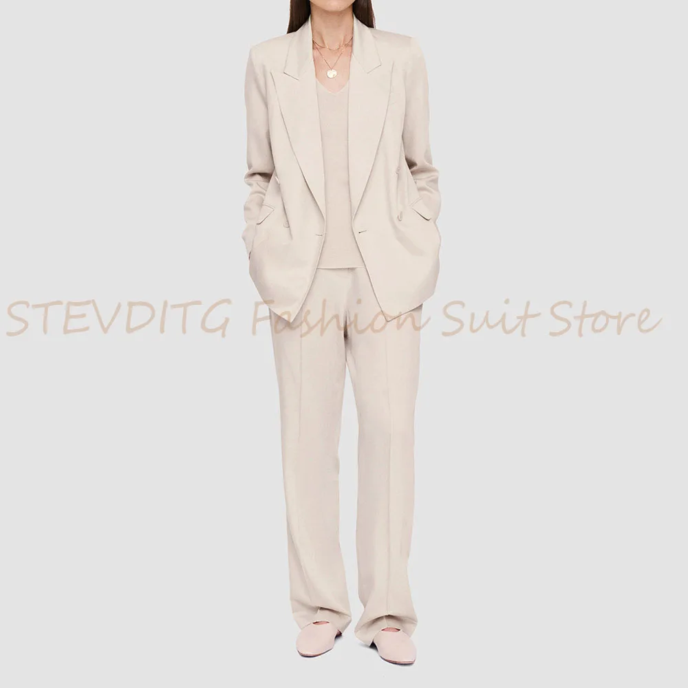 Fashion Women's Two Pieces Suit Set Double Breasted Peak Lapel Jacket Pants Sets Office Banquet Business Causal Female Clothing
Fashion Women's Two Pieces Suit Set Double Breasted Peak Lapel Jacket Pants Sets Office Banquet Business Causal Female Clothing
