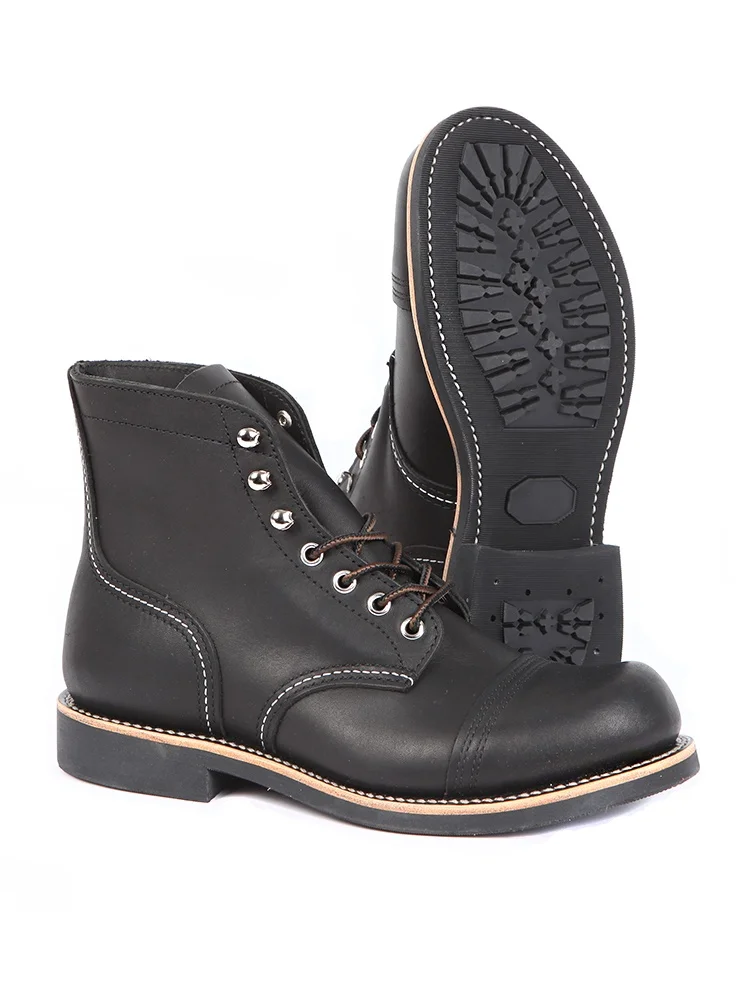 Bla Genuine Leather 8 Work Boots Welted Paratrooper Boots Top Layer Cowhide Boots Trendy Motorcycle Boot...
Bla Genuine Leather 8 Work Boots Welted Paratrooper Boots Top Layer Cowhide Boots Trendy Motorcycle Boot...