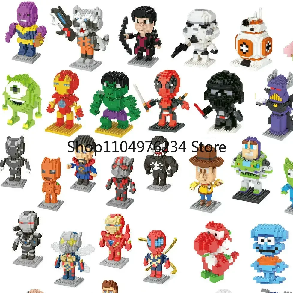 Hero Cartoon Micro Particle Building Blocks Children Assembly Toy Anime Action Figure Boy Girl Kid Gift Cute Toy Building Bricks
Hero Cartoon Micro Particle Building Blocks Children Assembly Toy Anime Action Figure Boy Girl Kid Gift Cute Toy Building Bricks