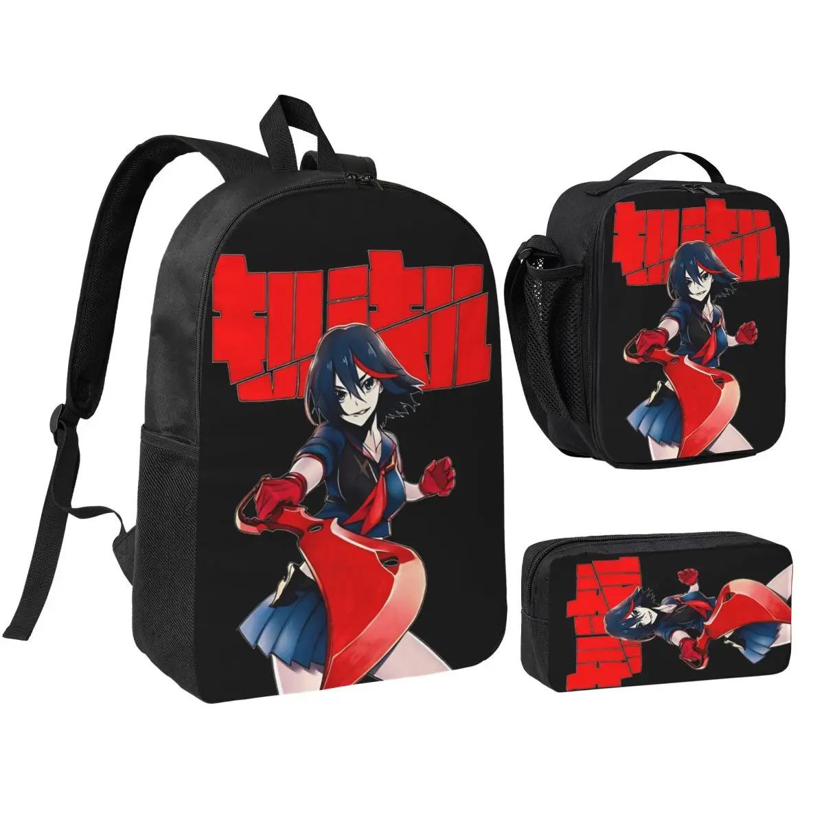 3Pcs Kill La Kill Backpack Set for Children Pencil Boxes Bookbag Sets with Lunch Box For School Students Daypack
3Pcs Kill La Kill Backpack Set for Children Pencil Boxes Bookbag Sets with Lunch Box For School Students Daypack