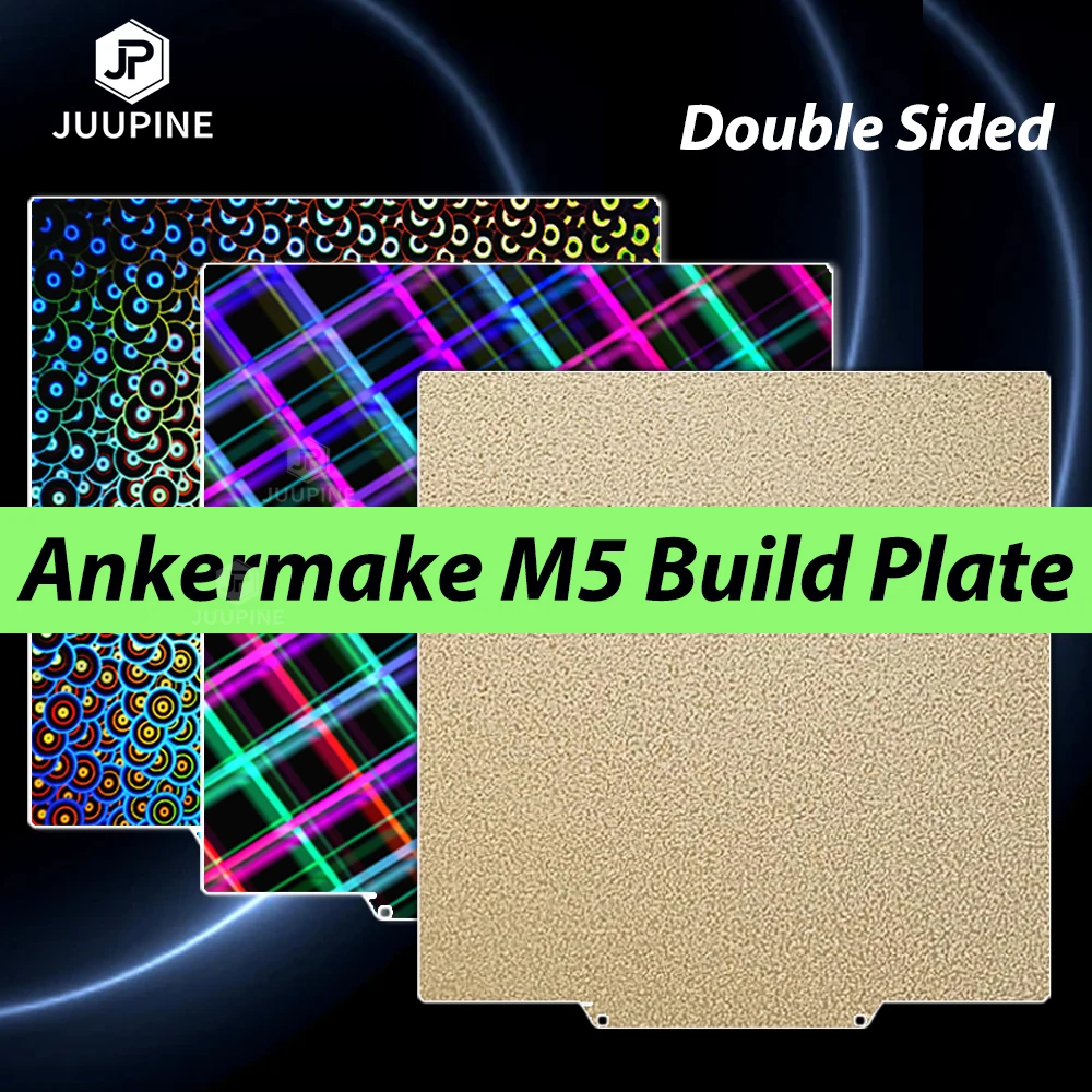 Сборная пластина для Ankermake M5 PEI Лист с порошковым покрытием 250x250 мм Двухсторонний пружинный стальной лист для 3D-принтера QIDI Q1 Pro HeatBed
Сборная пластина для Ankermake M5 PEI Лист с порошковым покрытием 250x250 мм Двухсторонний пружинный стальной лист для 3D-принтера QIDI Q1 Pro HeatBed