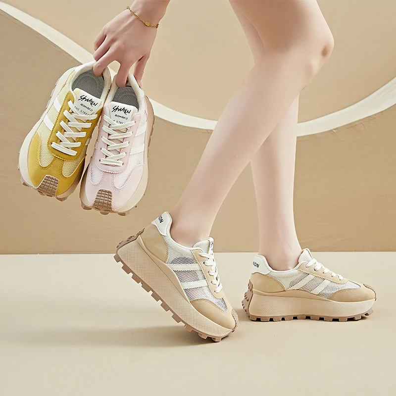 Новинка лета 2025 г., дышащая, удобная, легкая, качественная сетчатая обувь, универсальная, хит продаж и модная женская обувь
Новинка лета 2025 г., дышащая, удобная, легкая, качественная сетчатая обувь, универсальная, хит продаж и модная женская обувь