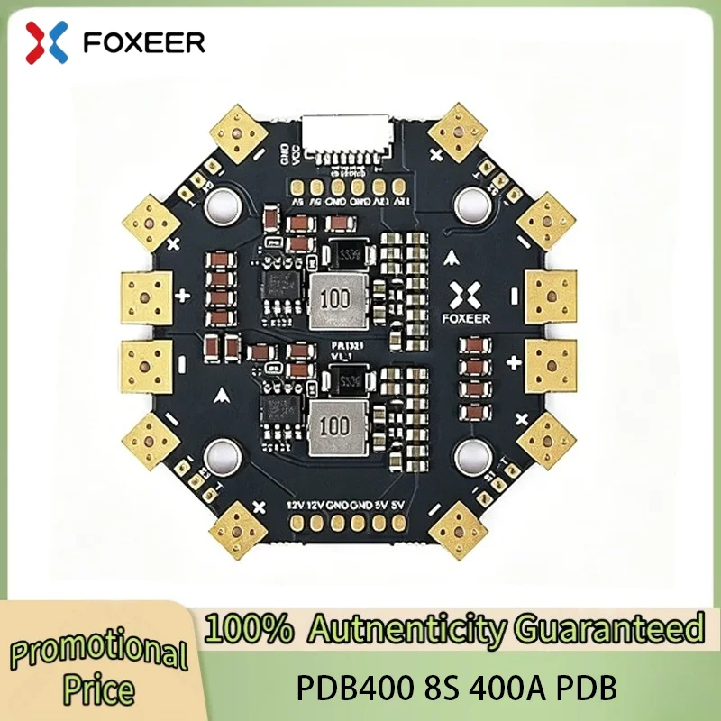 Foxeer PDB400 8S 400A PDB Dual Battery Pad 12 Hubs for RC Multirotor Airplane Helicopter FPV Long Range Cinelifter DIY Parts
Foxeer PDB400 8S 400A PDB Dual Battery Pad 12 Hubs for RC Multirotor Airplane Helicopter FPV Long Range Cinelifter DIY Parts