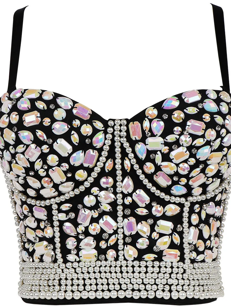 Sexy ort Beaded Diamond Csole Crop Top Club Glittering Nightclub Strap Vest Street Sle Polyester Material Bodycon Fit
Sexy ort Beaded Diamond Csole Crop Top Club Glittering Nightclub Strap Vest Street Sle Polyester Material Bodycon Fit