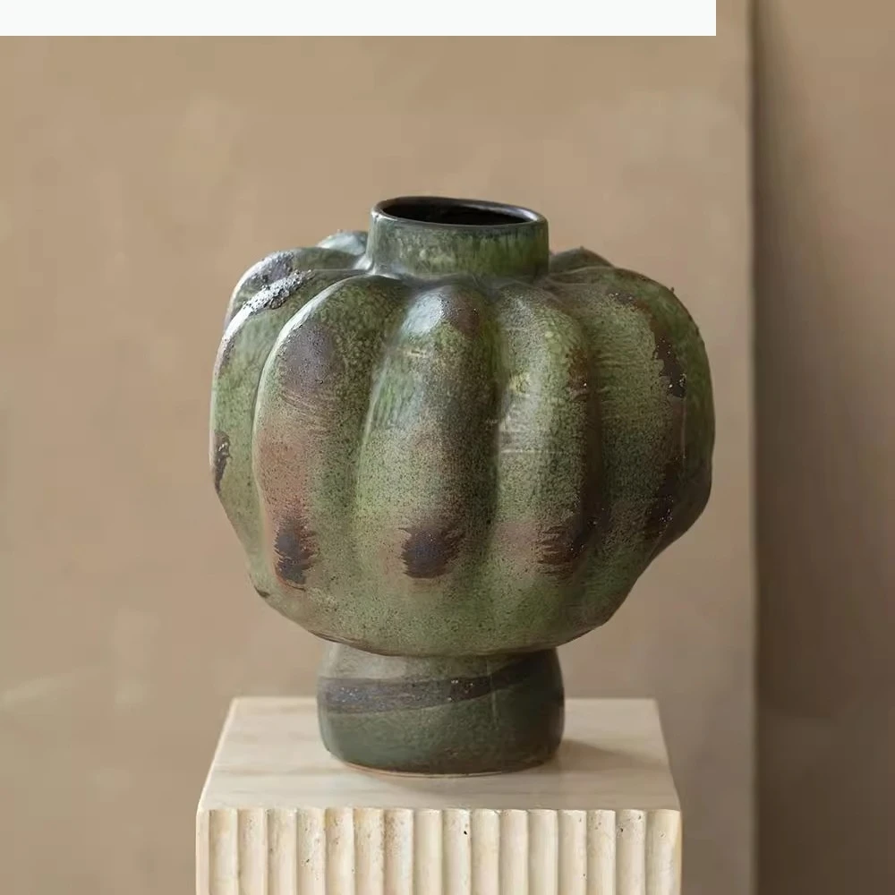 Green Ceramic Vase Abstract Gourd Irregular Patterns Flower Vase Ceramic Handicraft Home Decoration Accessories Terrarium
Green Ceramic Vase Abstract Gourd Irregular Patterns Flower Vase Ceramic Handicraft Home Decoration Accessories Terrarium