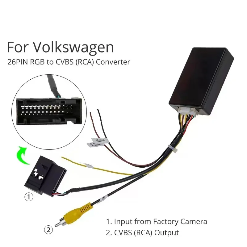 For VW original car camera adapter
For VW original car camera adapter