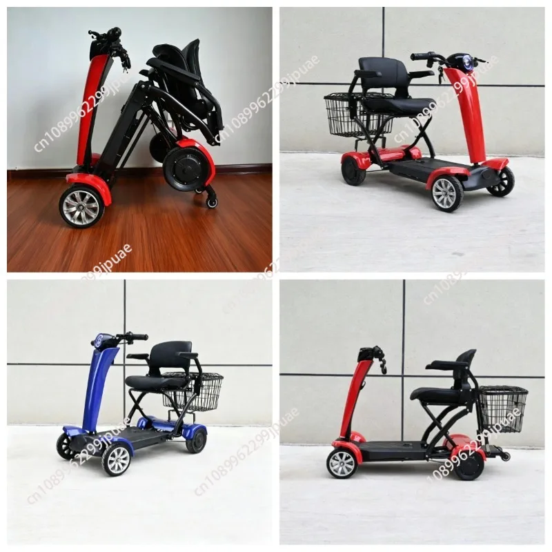 4 Wheels Folding Electric Mobility Scooter 36V 15 Mph Automatic Fold City Bike for Seniors & Disabled Daily Travel
4 Wheels Folding Electric Mobility Scooter 36V 15 Mph Automatic Fold City Bike for Seniors & Disabled Daily Travel