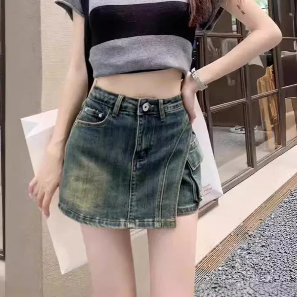 Anti Exposure Shorts Skirt Streetwear Casual Shorts A-line Skirt Slightly Elastic Fabric Anti-exposure Feature
Anti Exposure Shorts Skirt Streetwear Casual Shorts A-line Skirt Slightly Elastic Fabric Anti-exposure Feature