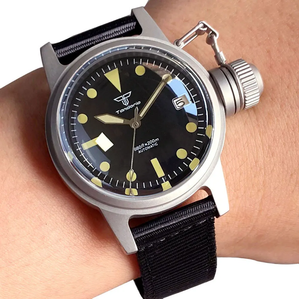 20ATM 36mm Double Sapphire Crystal Glass NH35 Automatic Vintage Watches For Men Sandblast Frogman Army Luminous Wristwatch
20ATM 36mm Double Sapphire Crystal Glass NH35 Automatic Vintage Watches For Men Sandblast Frogman Army Luminous Wristwatch