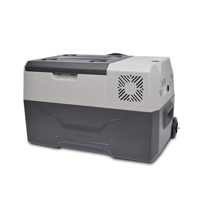 Outdoor Travel 30L AC DC mini portable compressor car refrigerator with Handle and Slide
Outdoor Travel 30L AC DC mini portable compressor car refrigerator with Handle and Slide