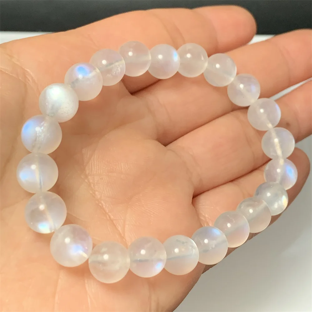1Piece Natural Silver Moonlight Blue Light Moon stones Bracelets for Women Clear Moonstone Healing Beads More Beautiful in Real
1Piece Natural Silver Moonlight Blue Light Moon stones Bracelets for Women Clear Moonstone Healing Beads More Beautiful in Real