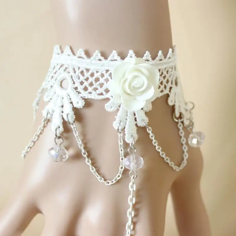 49MF Pink Flower Lace Hand Chain with Finger Ring Festival Bracelet Wedding Jewelry
49MF Pink Flower Lace Hand Chain with Finger Ring Festival Bracelet Wedding Jewelry