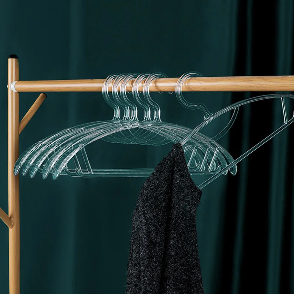 5 Pcs Anti skid Hangers PET Transparent Plastic Clothes Hanger Non slip Design Coat Racks Storage Solutions Home
5 Pcs Anti skid Hangers PET Transparent Plastic Clothes Hanger Non slip Design Coat Racks Storage Solutions Home