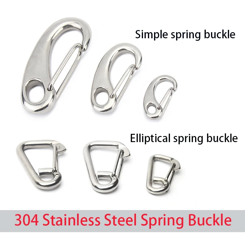 1Pcs M6-M100 Quick Link Carabiner Buckle Eye Shackle 304 Stainless Steel Egg Shape Spring Snap Hook Clips/Simple Spring Buckle
1Pcs M6-M100 Quick Link Carabiner Buckle Eye Shackle 304 Stainless Steel Egg Shape Spring Snap Hook Clips/Simple Spring Buckle