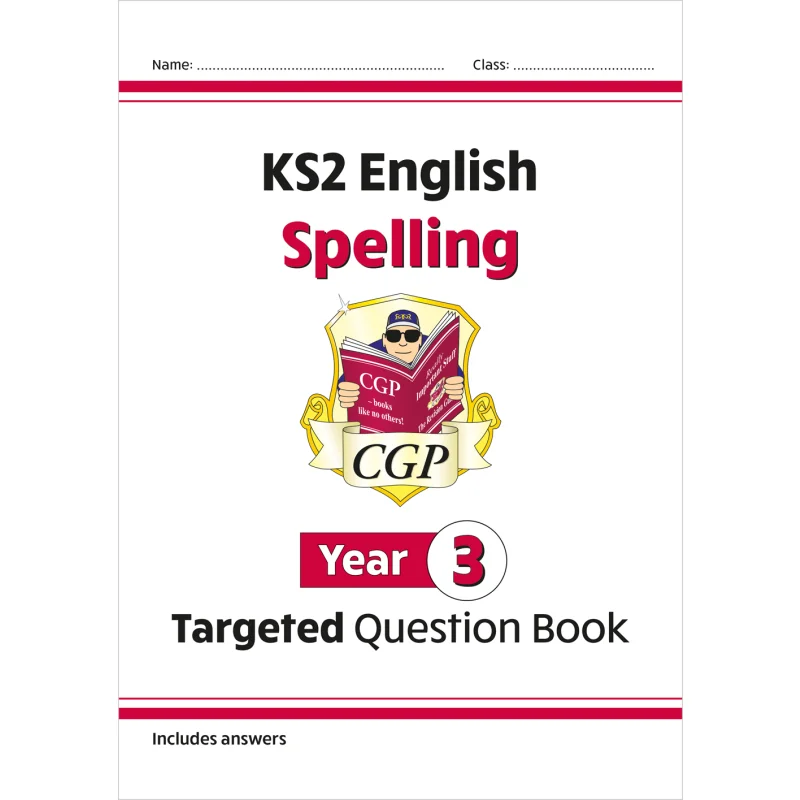 KS2 English Year 3 Spelling Targeted Question Book With Answers CGP Books Coordination Group Publications 9781782941279 Book
KS2 English Year 3 Spelling Targeted Question Book With Answers CGP Books Coordination Group Publications 9781782941279 Book