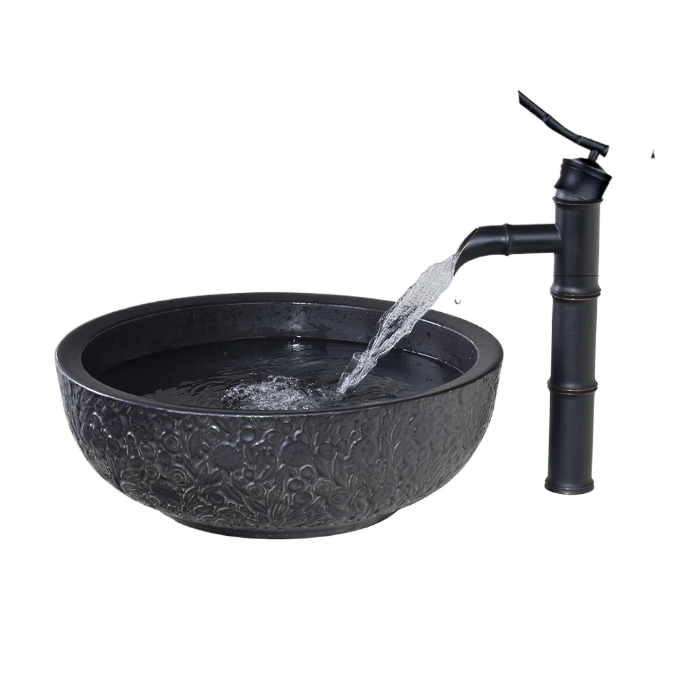 Flora Ceramic Bathroom Washbasin Sink Counted Top Washroom Vessel Vanity Sink + ORB Faucets Combo Set Mixer Water Tap
Flora Ceramic Bathroom Washbasin Sink Counted Top Washroom Vessel Vanity Sink + ORB Faucets Combo Set Mixer Water Tap