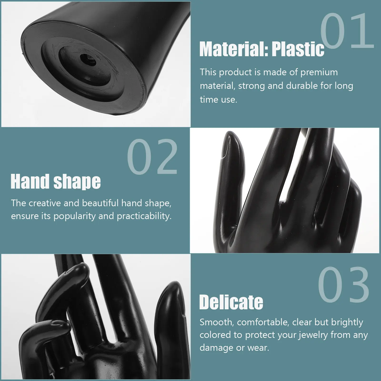 2pcs Hand Mold Jewelry Display Rack Clear Hand Shaped Ornament For Ring Bracelet Storage Desktop Decor Holder Wedding Gift
2pcs Hand Mold Jewelry Display Rack Clear Hand Shaped Ornament For Ring Bracelet Storage Desktop Decor Holder Wedding Gift