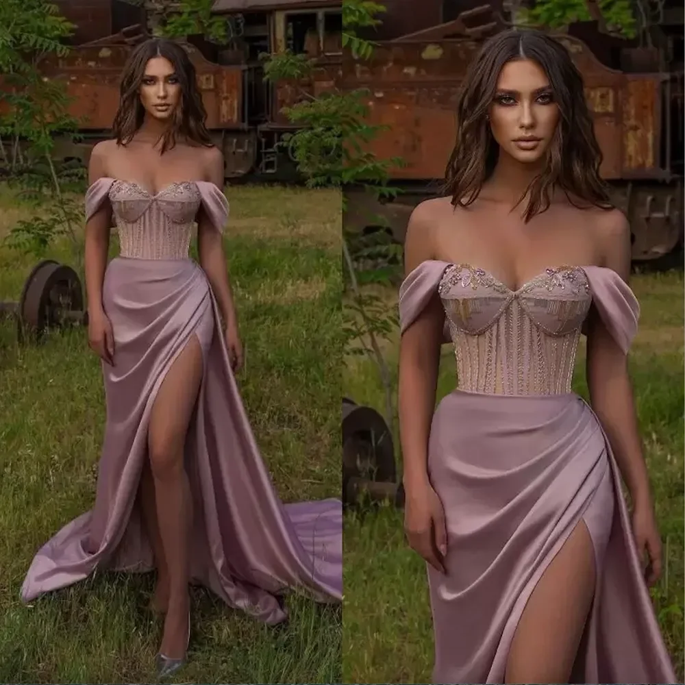 Sweetheart collar sexy shoulder off cuff cuff Back split mermaid New women's Evening dress Formal party Ball skirt Cocktail gown
Sweetheart collar sexy shoulder off cuff cuff Back split mermaid New women's Evening dress Formal party Ball skirt Cocktail gown