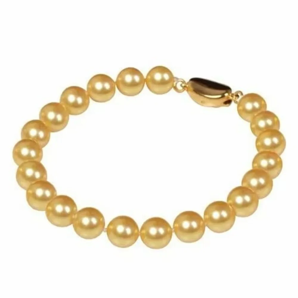 Gorgeous AAA+ 8-9mm South Sea Gold Pearl Bracelet 8" NICE LADY BRACELETS 14K GOLD Freeshippings Items
Gorgeous AAA+ 8-9mm South Sea Gold Pearl Bracelet 8" NICE LADY BRACELETS 14K GOLD Freeshippings Items