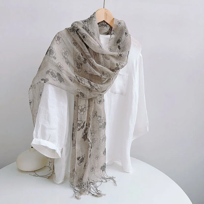 High Quality 100% Nature Linen Scaves Summer Spring Japanese Air Conditional Shawls Large Wraps With Tassels 60x180cm
High Quality 100% Nature Linen Scaves Summer Spring Japanese Air Conditional Shawls Large Wraps With Tassels 60x180cm