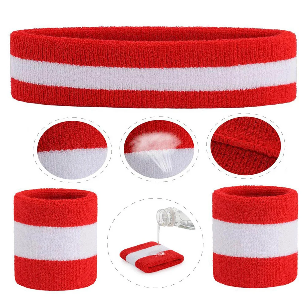 Sports Headband Wristband Workout Headbands for Men Athletic Women Fan Sweat Straps
Sports Headband Wristband Workout Headbands for Men Athletic Women Fan Sweat Straps