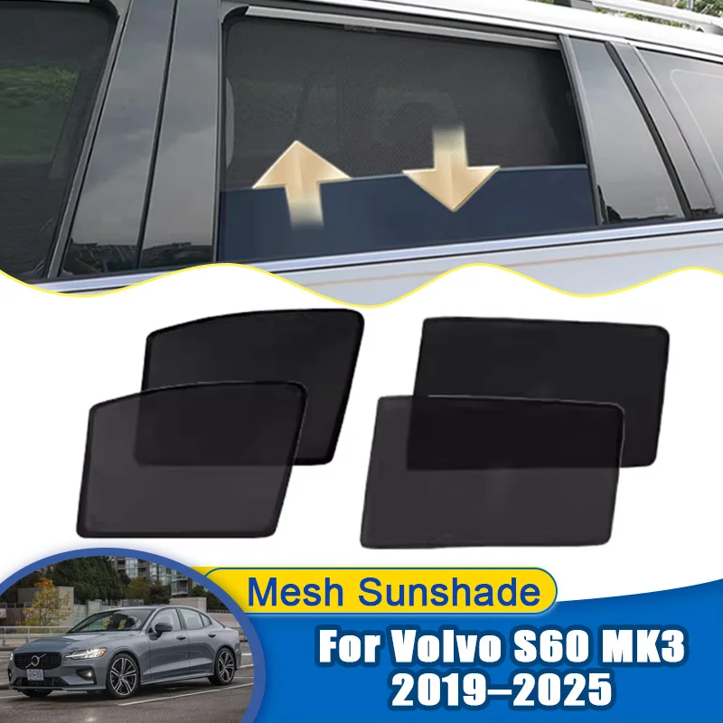For Volvo S60 Accessories MK3 2019–2025 2020 2023 Car Mesh Sunshades Side Window Sun Visors Privacy Curtains Auto Accessories
For Volvo S60 Accessories MK3 2019–2025 2020 2023 Car Mesh Sunshades Side Window Sun Visors Privacy Curtains Auto Accessories