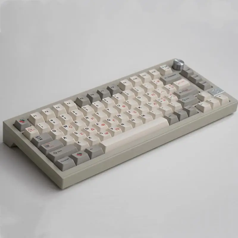 9009 Ретро греческая серо-белая механическая клавиатура, колпачки для клавиш «сделай сам», 136-клавишный материал PBT, сублимационный вишневый профиль
9009 Ретро греческая серо-белая механическая клавиатура, колпачки для клавиш «сделай сам», 136-клавишный материал PBT, сублимационный вишневый профиль