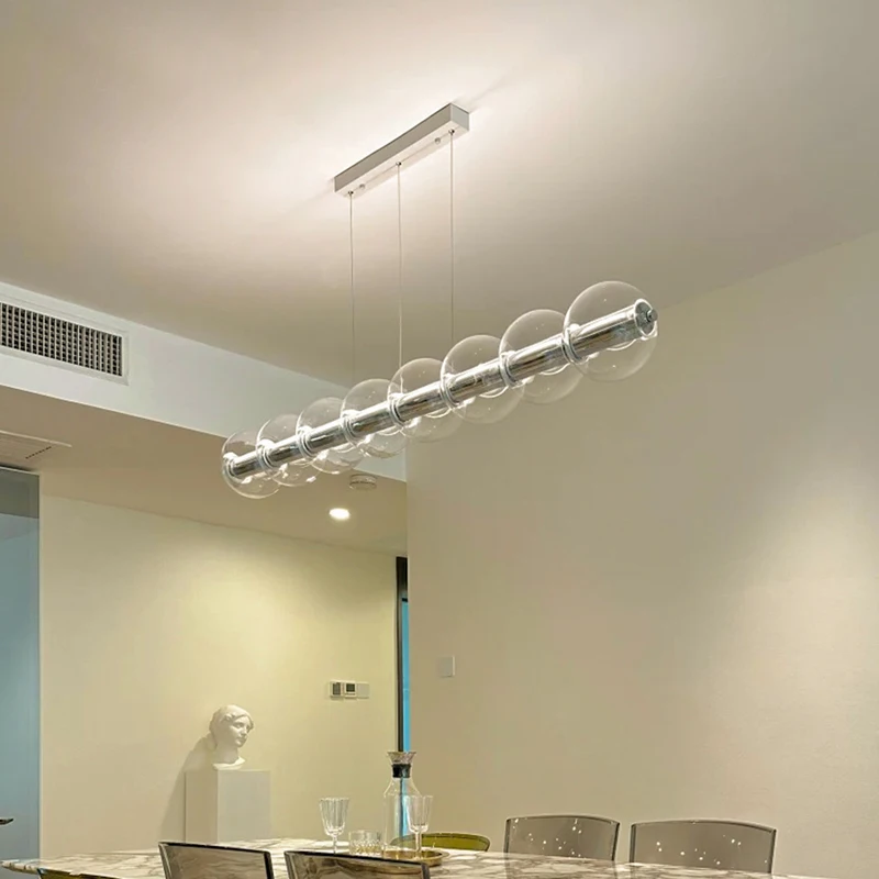 Italian Glass Bubble Pendant Light Dining Room Table Luce Sferica Glass Linear Lights Chandelier for Kitchen Island Bar Counter
Italian Glass Bubble Pendant Light Dining Room Table Luce Sferica Glass Linear Lights Chandelier for Kitchen Island Bar Counter