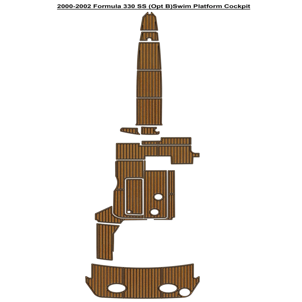 2000-2002 Формула 330 SS (Opt B) Платформа для плавания Кокпита Pad Лодка EVA Коврик для пола из тикового дерева SeaDek Самоклеящийся стиль Gatorstep
2000-2002 Формула 330 SS (Opt B) Платформа для плавания Кокпита Pad Лодка EVA Коврик для пола из тикового дерева SeaDek Самоклеящийся стиль Gatorstep