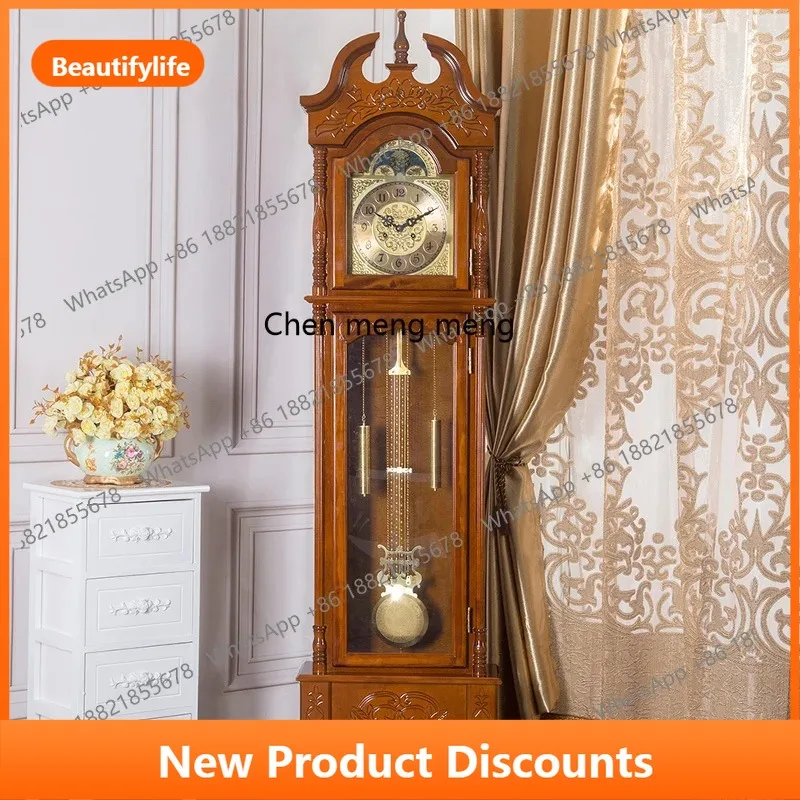 C56 Solid wood hand-carved modern clock new Chinese living room timekeeping retro simple European mechanical clock
C56 Solid wood hand-carved modern clock new Chinese living room timekeeping retro simple European mechanical clock