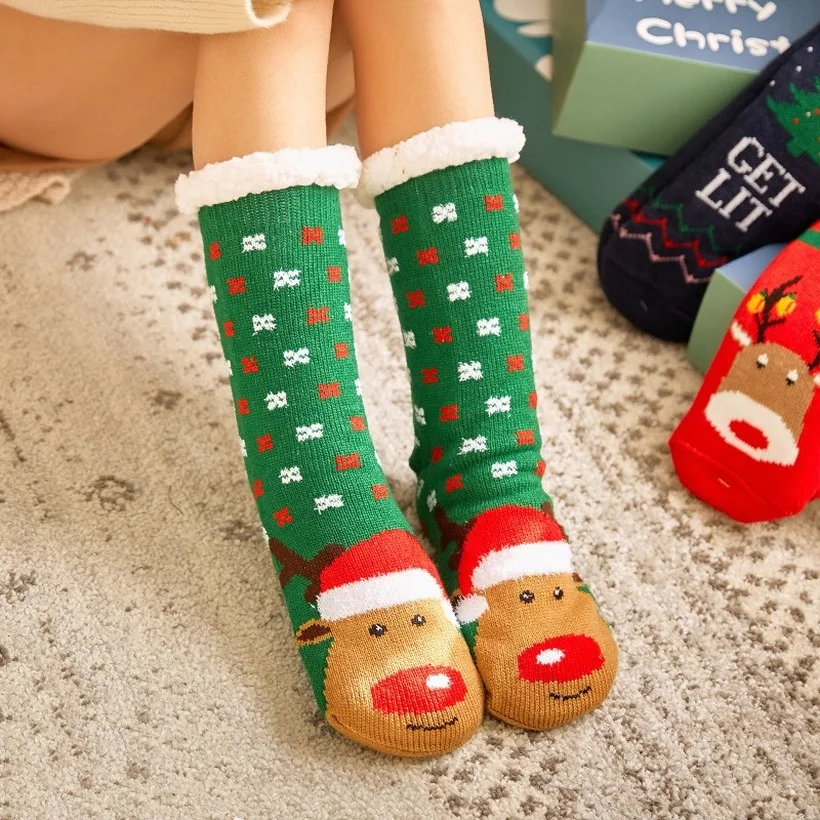 Christmas Slipper Socks Womens Winter Warm Home Indoor Floor Sock Soft Female Silicone Non Slip Grip Comfy Fuzzy Sock Love Heart
Christmas Slipper Socks Womens Winter Warm Home Indoor Floor Sock Soft Female Silicone Non Slip Grip Comfy Fuzzy Sock Love Heart