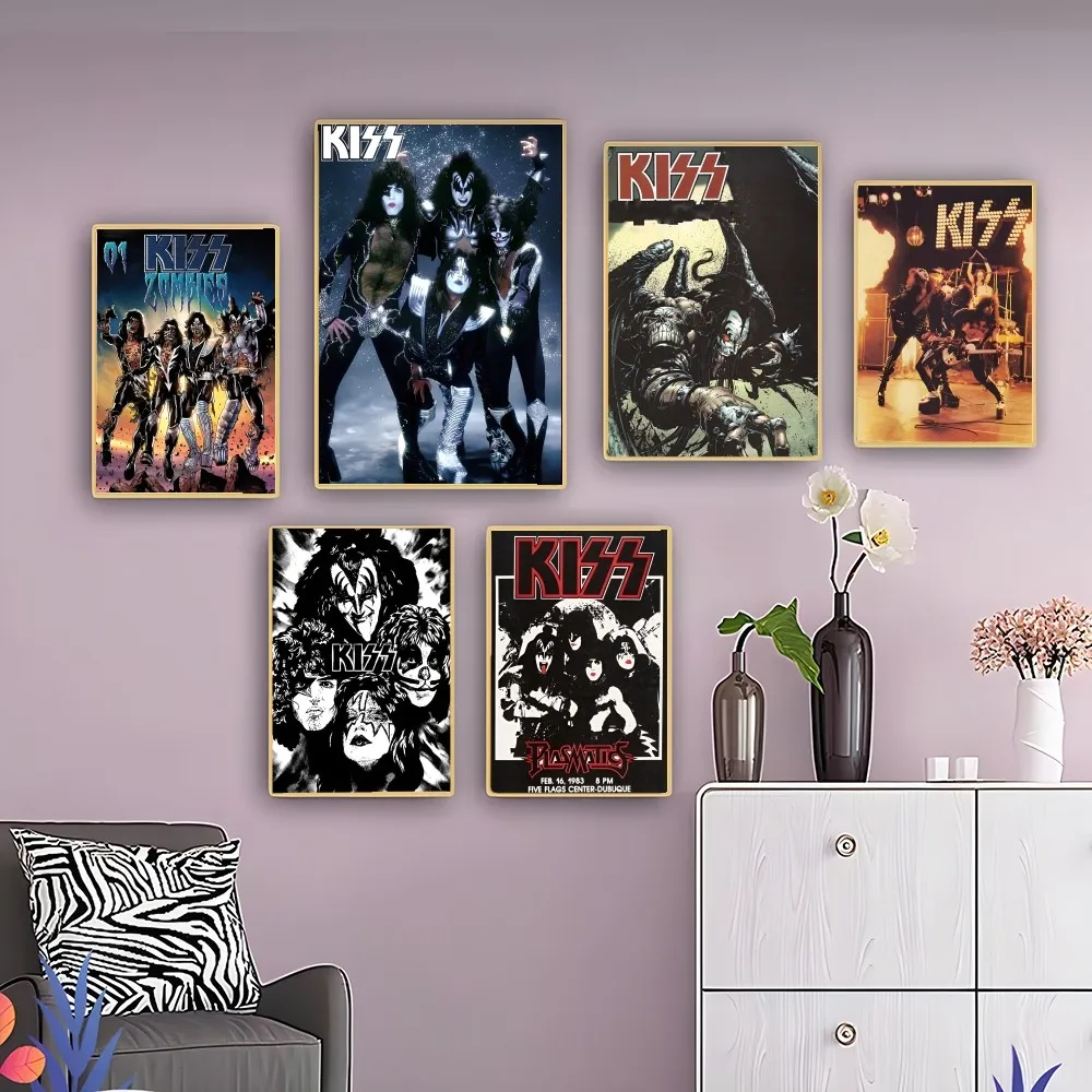 Kiss Band Poster Self-adhesive Art Poster Retro Kraft Paper Sticker DIY Room Bar Cafe Vintage Decorative
Kiss Band Poster Self-adhesive Art Poster Retro Kraft Paper Sticker DIY Room Bar Cafe Vintage Decorative