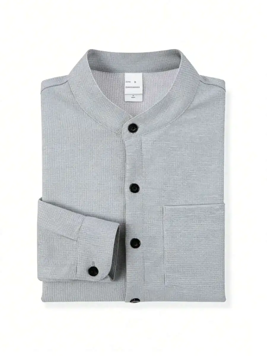 Mens Solid Color Button-Down Collar Long Sleeve Shirt Casual Non-Stretch Slim Fit For Spring Summer
Mens Solid Color Button-Down Collar Long Sleeve Shirt Casual Non-Stretch Slim Fit For Spring Summer