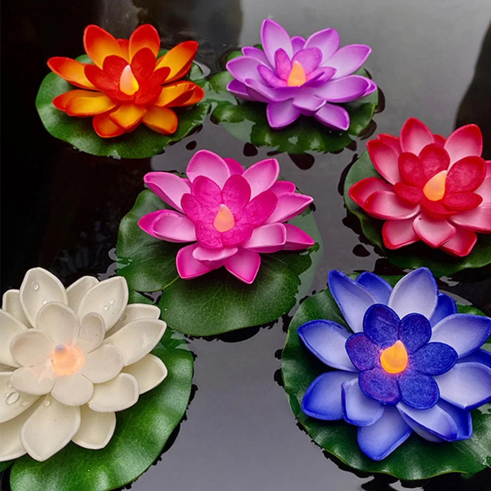 Blessing Water Lily Candle Light Floating Pool Light Waterproof LED Lifelike Floating Lamp Electronic LED Colorful Lotus Lantern
Blessing Water Lily Candle Light Floating Pool Light Waterproof LED Lifelike Floating Lamp Electronic LED Colorful Lotus Lantern