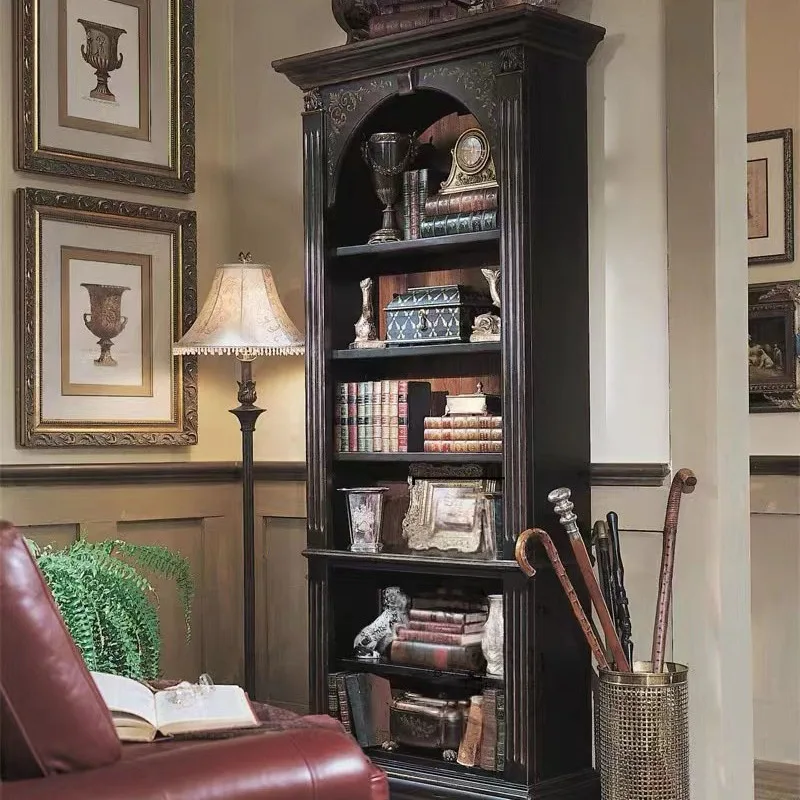 French retro old solid wood bookcase neoclassical carved oak black old decorative cabinet display cabinet porcelain cabinet
French retro old solid wood bookcase neoclassical carved oak black old decorative cabinet display cabinet porcelain cabinet