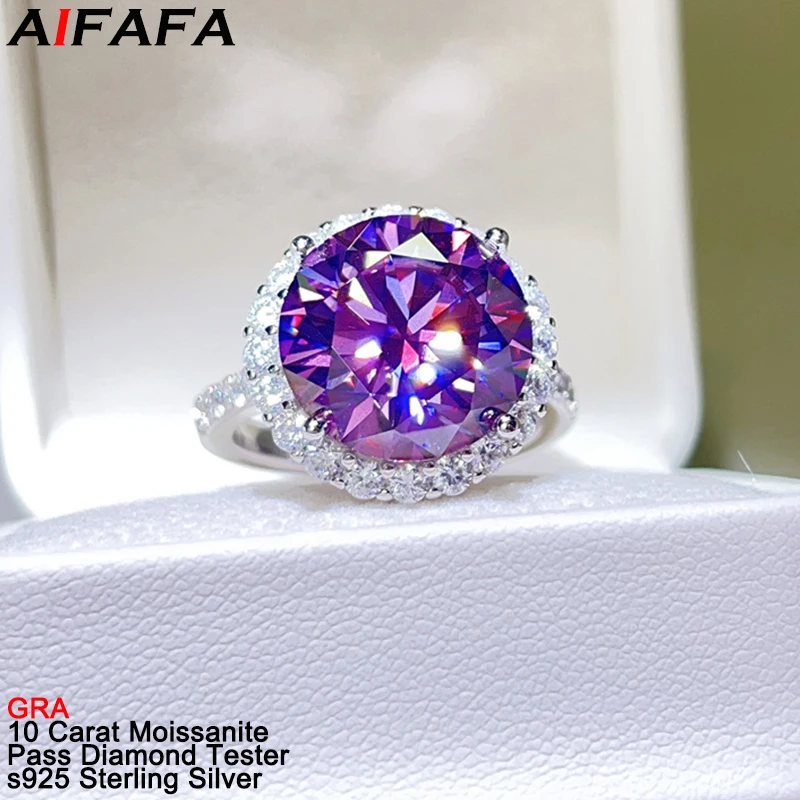 10 Carat Purple Green White Moissanite Rings Luxury s925 Silver 4 Color Moissanita Wedding Fine Jewellery Pass Diamond Test GRA
10 Carat Purple Green White Moissanite Rings Luxury s925 Silver 4 Color Moissanita Wedding Fine Jewellery Pass Diamond Test GRA