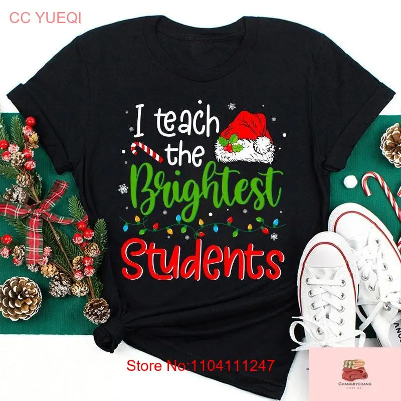 I Teach The Brightest Students Ever Teacher T Shirt Back To School Santa Hat Christmas Of long or short sleeves
I Teach The Brightest Students Ever Teacher T Shirt Back To School Santa Hat Christmas Of long or short sleeves