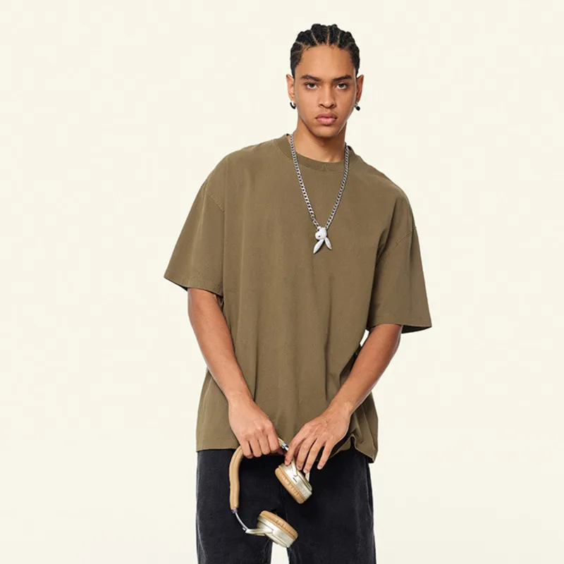 Men's 2025 Spring Summer Pure Cotton Basic Washed Short Sleeve Vintage Trendy Loose Casual Fashion Style T-Shirt For Men CVAF
Men's 2025 Spring Summer Pure Cotton Basic Washed Short Sleeve Vintage Trendy Loose Casual Fashion Style T-Shirt For Men CVAF