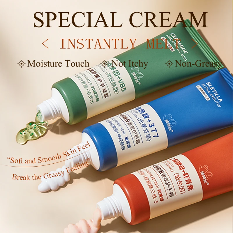 VETES Hand Cream 60g Delicate and Bouncy Hand Lotion Keep Moisturized Remove roughness Fair-skinned Brighten Skin Treatment Hand
VETES Hand Cream 60g Delicate and Bouncy Hand Lotion Keep Moisturized Remove roughness Fair-skinned Brighten Skin Treatment Hand