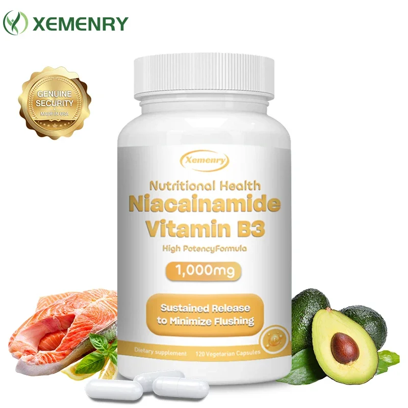 Niacinamide Vitamin B3 Capsules - Supports Skin, Brain Function and Heart Health, Boosts Energy and Improves The Immune System
Niacinamide Vitamin B3 Capsules - Supports Skin, Brain Function and Heart Health, Boosts Energy and Improves The Immune System