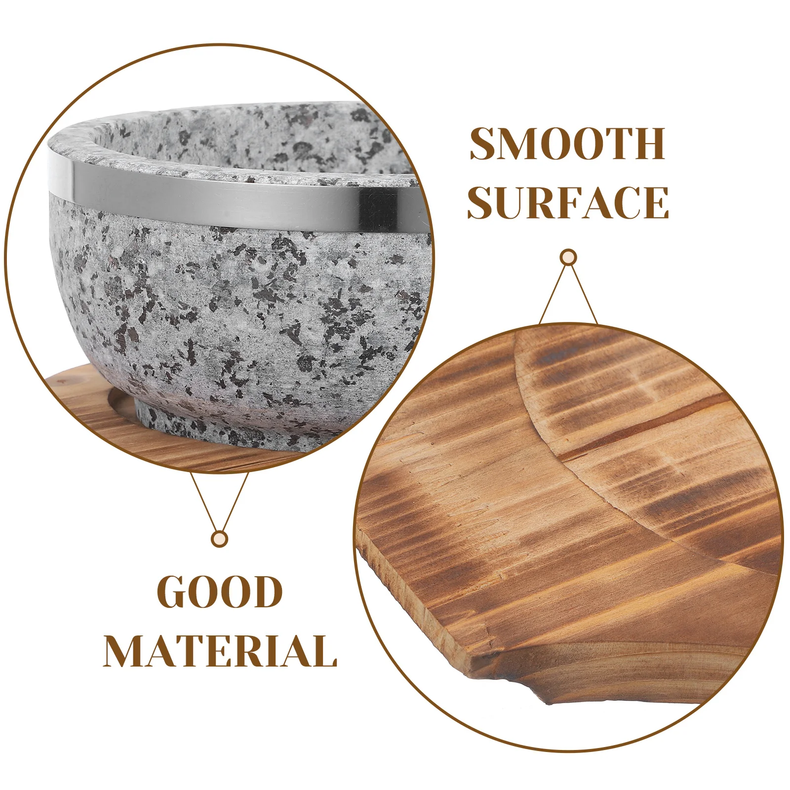1Set Stone Bowl Korean Cuisine Stone Pot Natural Material Lightweight 600ml for Bibimbap Soup Noodle Kitchen Serving 
1Set Stone Bowl Korean Cuisine Stone Pot Natural Material Lightweight 600ml for Bibimbap Soup Noodle Kitchen Serving