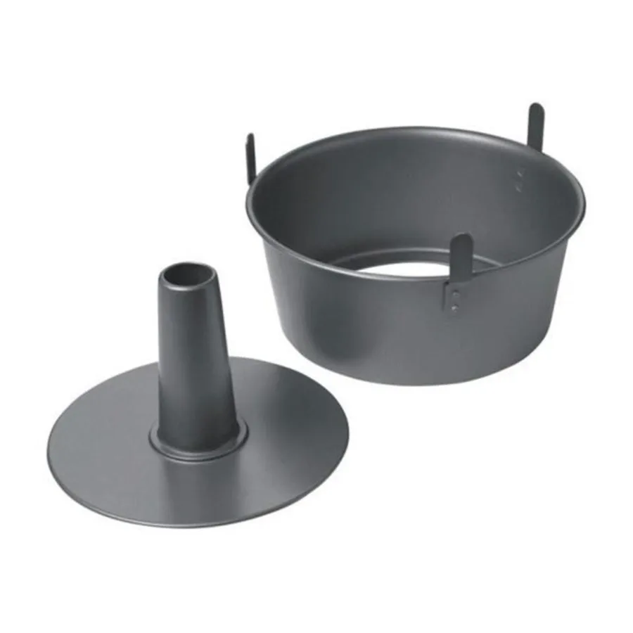 Professional 2-piece 9.5-inch Angel Food Cake Pan with Feet
Professional 2-piece 9.5-inch Angel Food Cake Pan with Feet