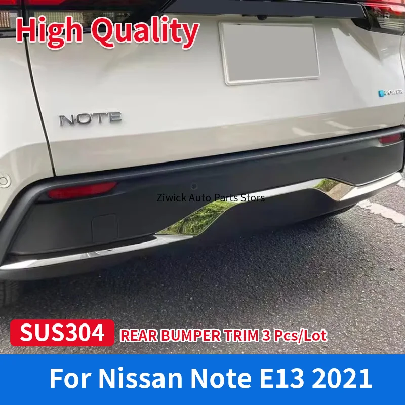 High Quality Car Styling 3 PCS Stainless Steel Chrome Rear Bumper Trim for Note E13 2021 Exterior Accessories
High Quality Car Styling 3 PCS Stainless Steel Chrome Rear Bumper Trim for Note E13 2021 Exterior Accessories